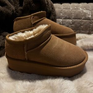 Fur Lined Platform Boots